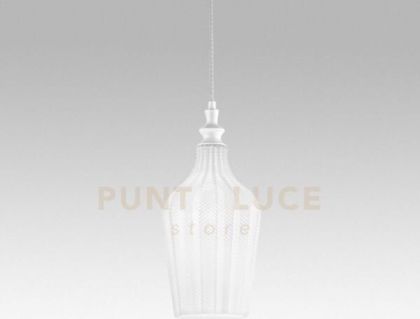 Cleofe s/12 - lampadario sospeso 1 luce attacco e27 in vetro colore