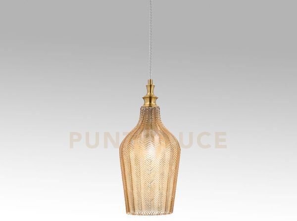 Cleofe s/12 - lampadario sospeso 1 luce attacco e27 in vetro colore
