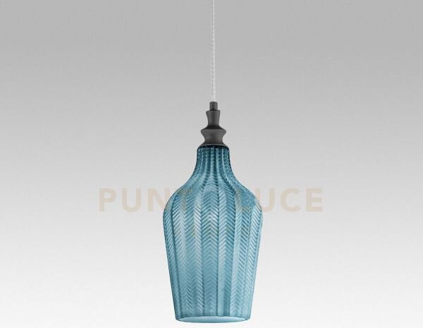 Cleofe s/12 - lampadario sospeso 1 luce attacco e27 in vetro colore
