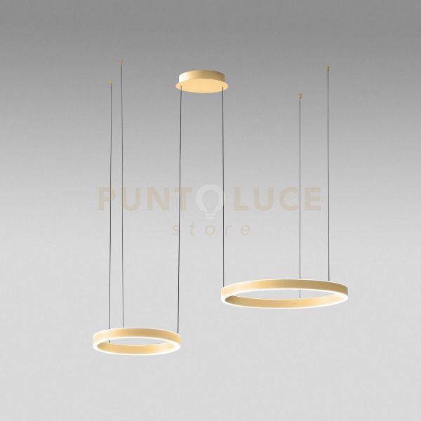 Criseide s/2d - lampadario a sospensione 2 luci led 3000k 3000lm 60