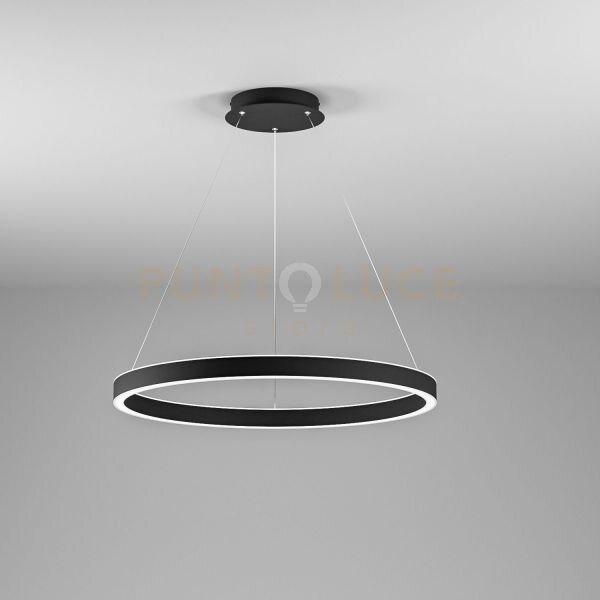 Criseide s/g - lampadario a sospensione nero 1 luce led 3000k 4200