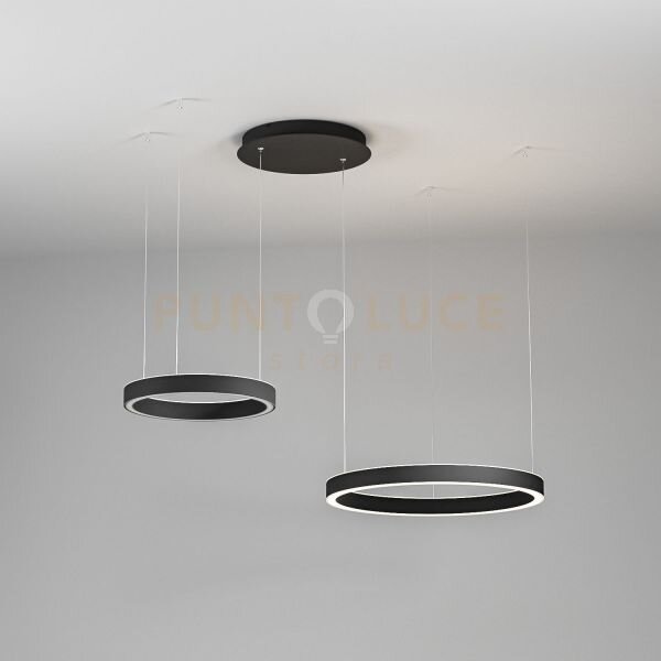 Criseide s/2d - lampadario a sospensione 2 luci led 3000k 3000lm 60