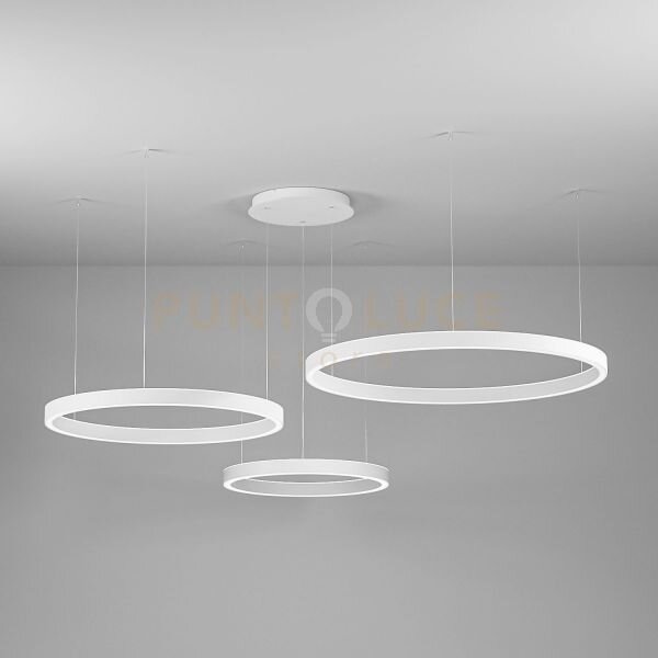 Criseide ss/3d - lampadario a sospensione 3 luci bianco a led 3000k