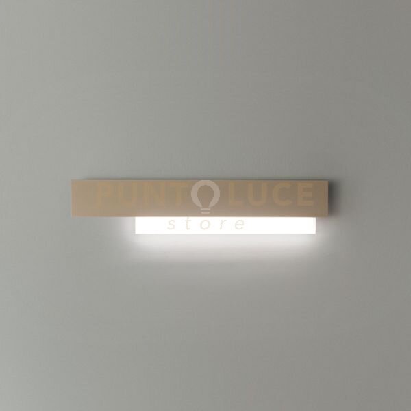 Doha a/g - applique tortora a led 3000k 2100lm 25w alluminio e meta