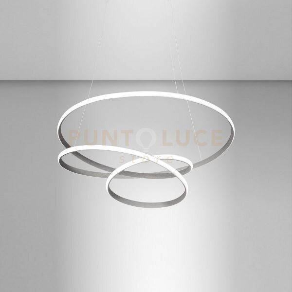 Diva s/p - lampadario a sospensione colore titanio a led 3000k 1950
