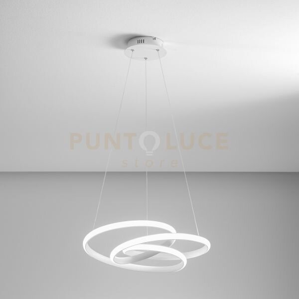 Diva s/p - lampadario a sospensione colore bianco a led 3000k 1950l