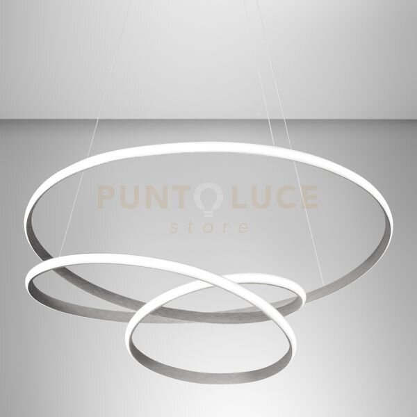 Diva s/g - lampadario a sospensione colore titanio a led 3000k 2350