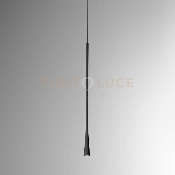 Dafne s/g - sospensione nera in alluminio a led 213lm 3000k 7w