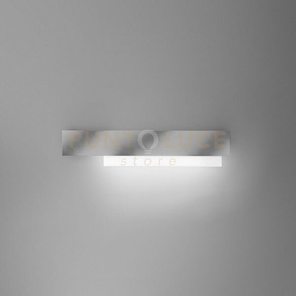 Doha a/g - applique acciaio a led 3000k 2100lm 25w alluminio e meta