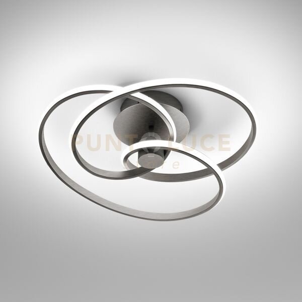 Diva p/p - plafoniera colore titanio a led 3000k 2500lm 40w dimmera