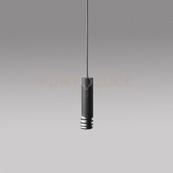 Emily s - sospensione colore nero 1 luce altezza regolabile attacco