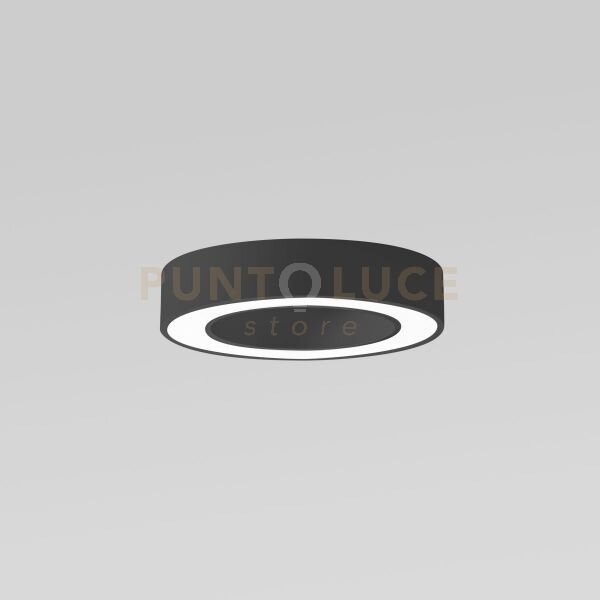 Flor p/p - plafoniera colore nero a led 3000k 2100lm 30w dimmerabil