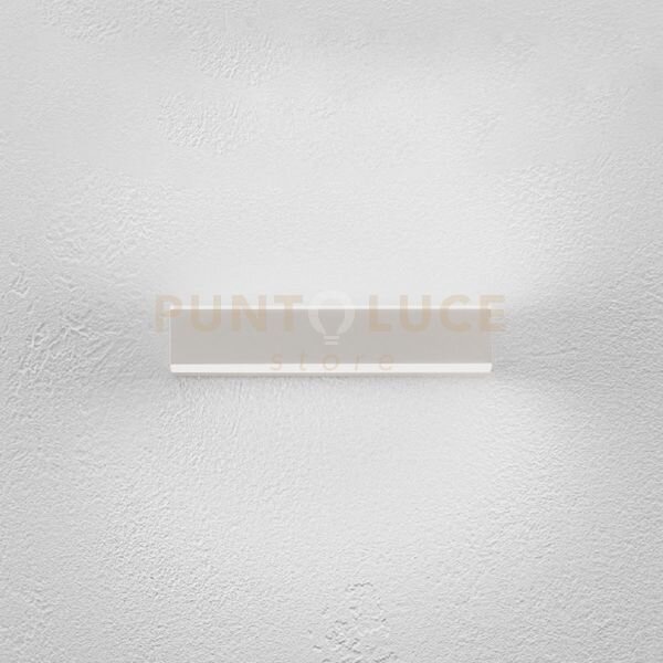 Gap511c- applique led 3000k 2601lm 24w 38,6cm ip20 alluminio bianco