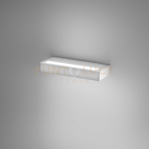 Gap520- applique led biemissione in alluminio bianco dimmerabile 30