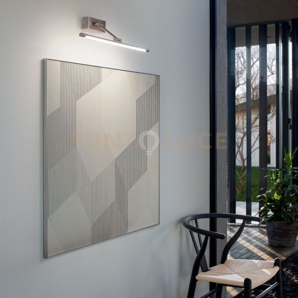 Gap450c- applique a parete in metallo nickel satinato a led 3000k 5