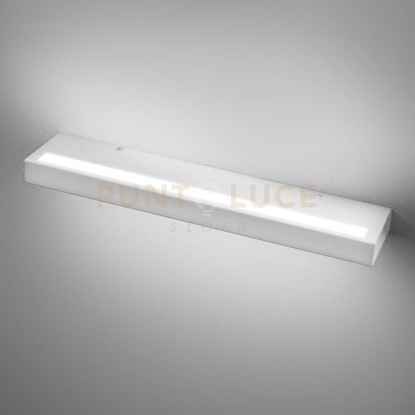 Gap524- applique led biemissione in alluminio bianco dimmerabile 30