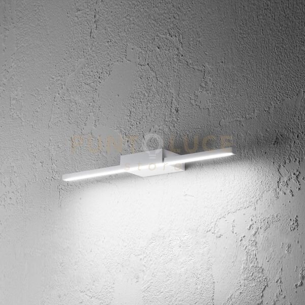 Gap490c- applique led in alluminio 3000k 870lm 12w ip44 51,5cm bian