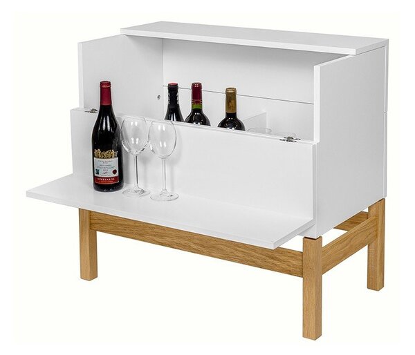 Mobile vino bianco/naturale 75x70 cm Grande - Woodman
