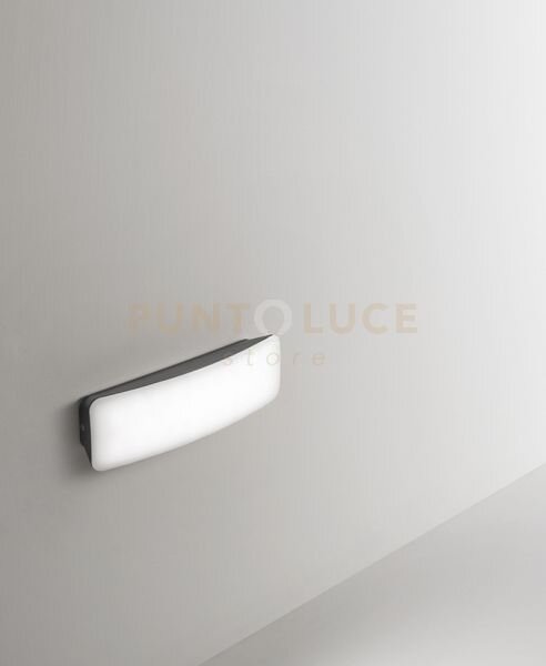 Ges150- segnapassi led 4000k 600lm 7w grigio antracite in policarbo