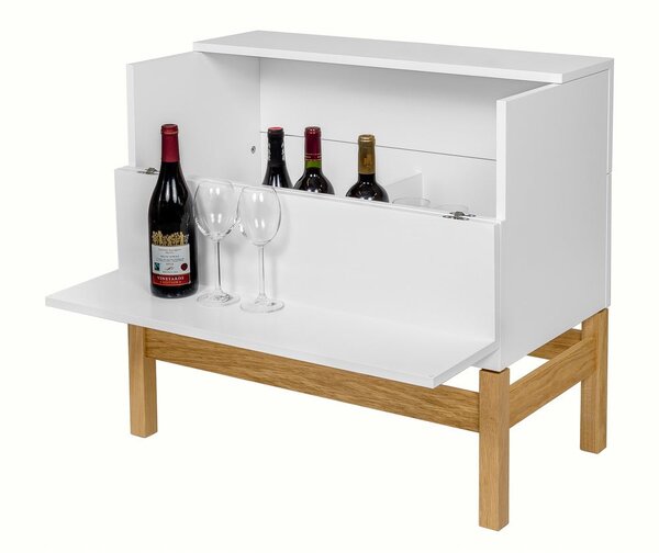 Mobile vino bianco/naturale 75x70 cm Grande - Woodman