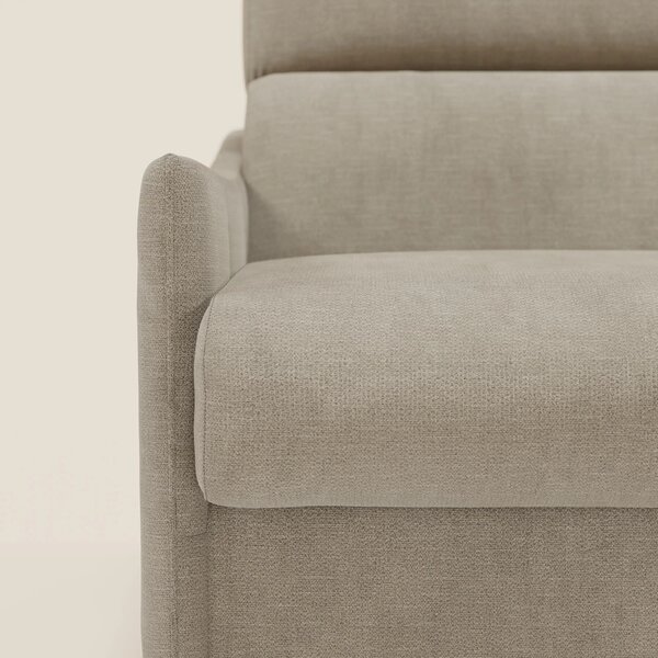 Loto Divano Letto Angolare con Penisola contenitore, Poggiatesta, Mate
