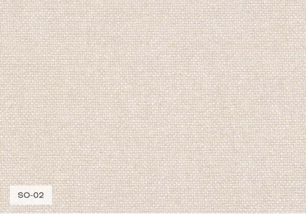 Divano angolare color crema allungabile (con penisola a sinistra) con rivestimento in ciniglia Michell – Miuform