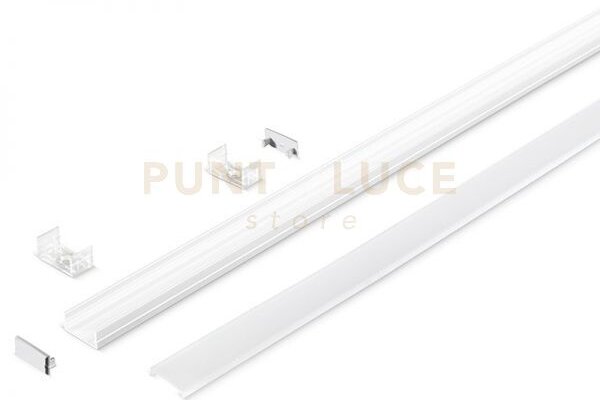Gstp103- profilo in bianco sezionabile parete/soffitto piu diffusor
