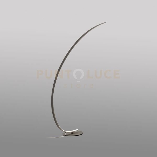 Iole pt - lampada da terra titanio a led 3000k 1500lm 30w dimmerabile