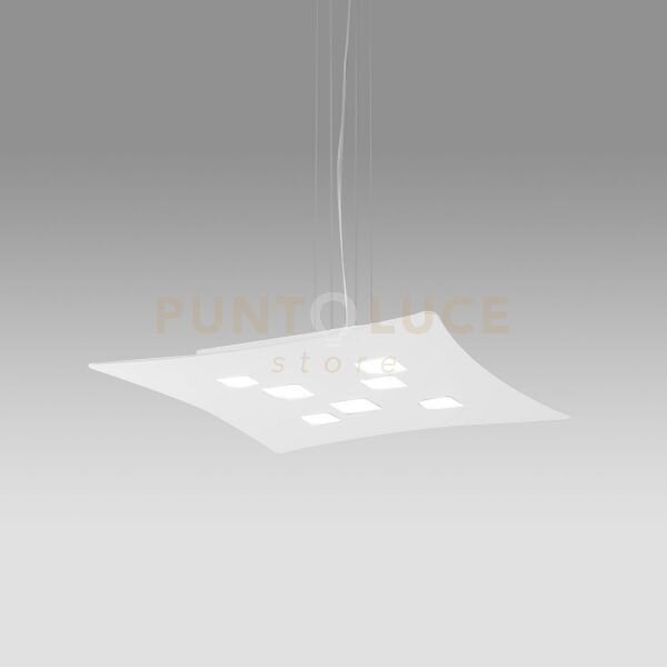 Isotta s - lampadario a sospensione 10luci attacco gx53 biemissione