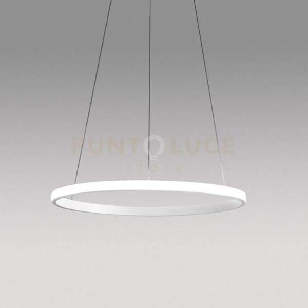 Iole s/1 - lampadario a sospensione bianco led 3000k 1400lm 28w dim