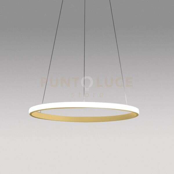 Iole s/1 - lampadario a sospensione oro led 3000k 1400lm 28w dimmer