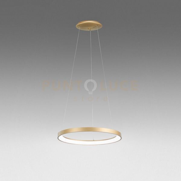 Krizia s/m sospensione colore oro a led 3000k 2800lm 50w dimmerabil