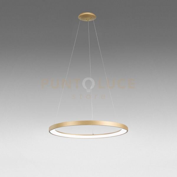 Krizia s/g sospensione colore oro a led 3000k 4600lm 60w dimmerabil