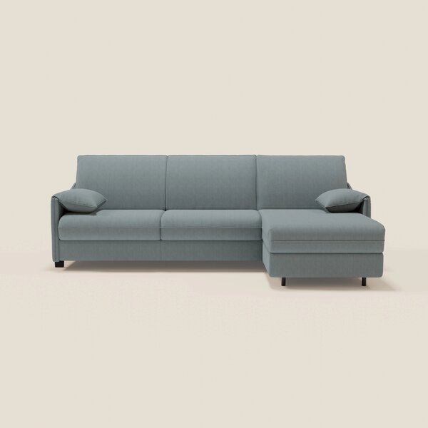 Primula divano letto angolare con materasso H18 cm - penisola contenit