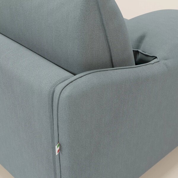 Primula divano letto angolare con materasso H18 cm - penisola contenit