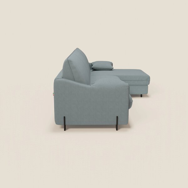 Primula divano letto angolare con materasso H18 cm - penisola contenit