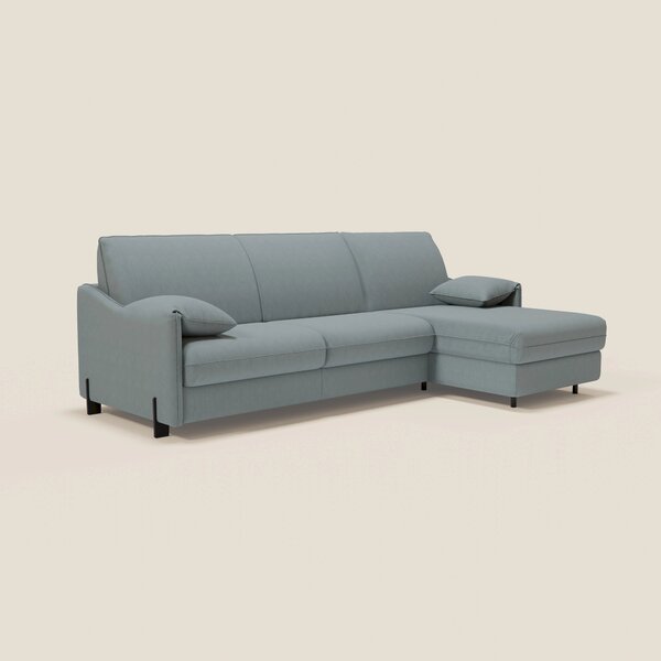 Primula divano letto angolare con materasso H18 cm - penisola contenit