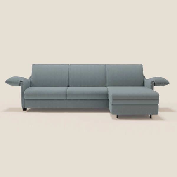Primula divano letto angolare con materasso H18 cm - penisola contenit