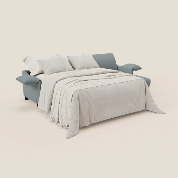 Primula divano letto angolare con materasso H18 cm - penisola contenit