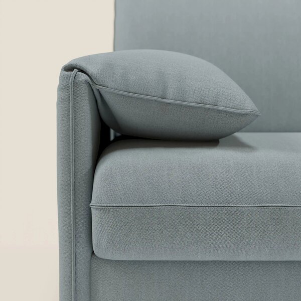 Primula divano letto angolare con materasso H18 cm - penisola contenit