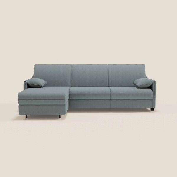 Primula divano letto angolare con materasso H18 cm - penisola contenit
