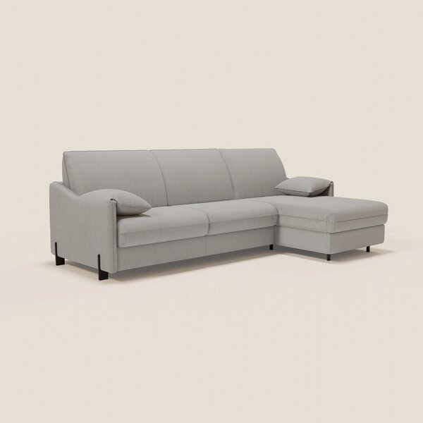 Primula divano letto angolare con materasso H18 cm - penisola contenit