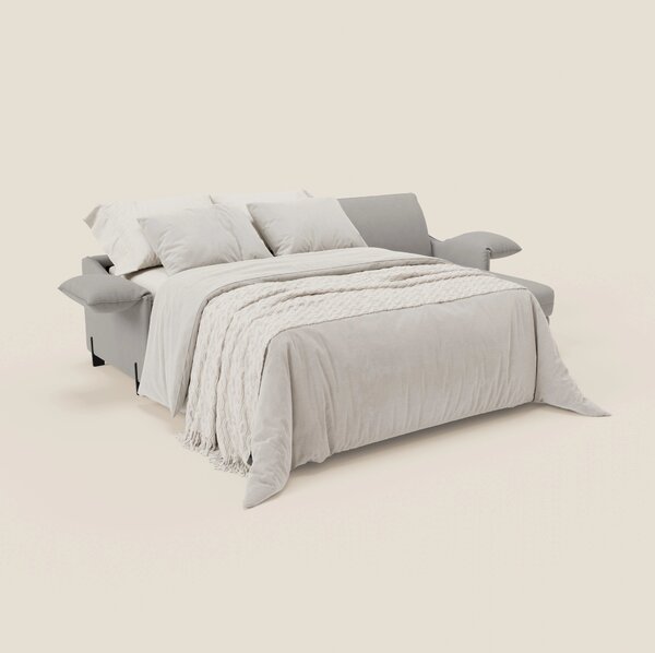 Primula divano letto angolare con materasso H18 cm - penisola contenit