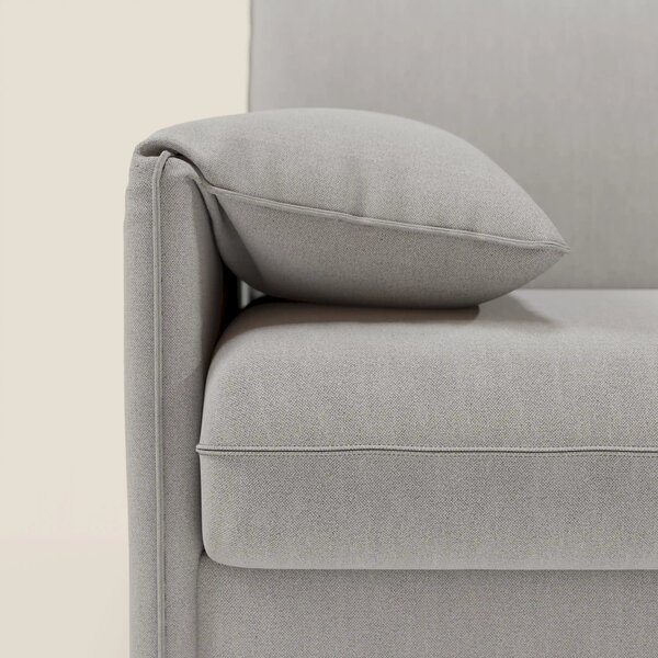 Primula divano letto angolare con materasso H18 cm - penisola contenit