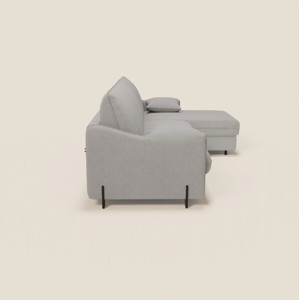 Primula divano letto angolare con materasso H18 cm - penisola contenit