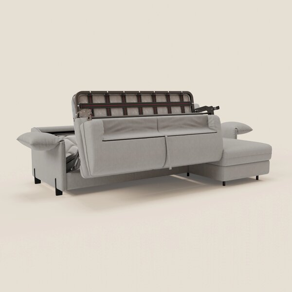 Primula divano letto angolare con materasso H18 cm - penisola contenit