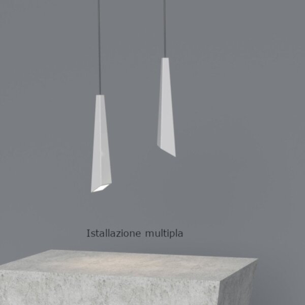 Sospensione gesso lampadari bartalini edimarip gu10 led verniciabile - Lampadari Bartalini Gesso
