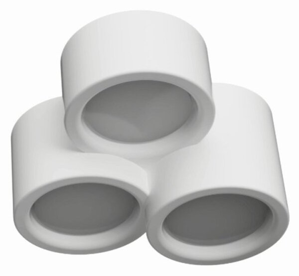 Plafoniera gesso lampadari bartalini dnats 3 plap18 gx53 led verniciabile - Lampadari Bartalini Gesso
