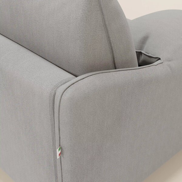 Primula divano letto angolare con materasso H18 cm - penisola contenit