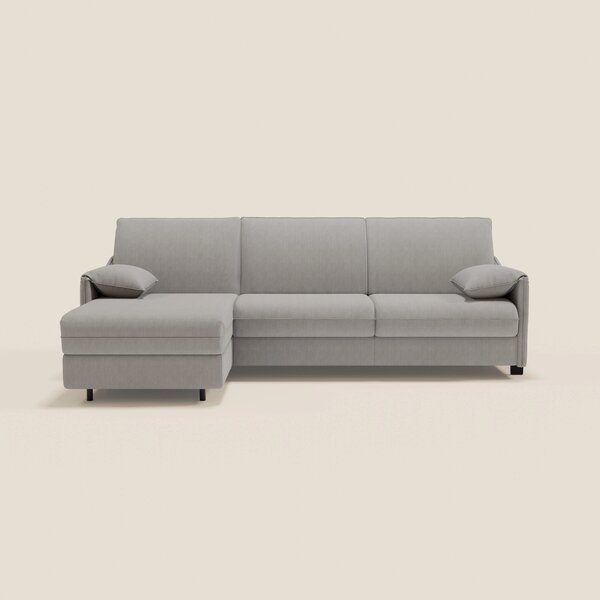 Primula divano letto angolare con materasso H18 cm - penisola contenit